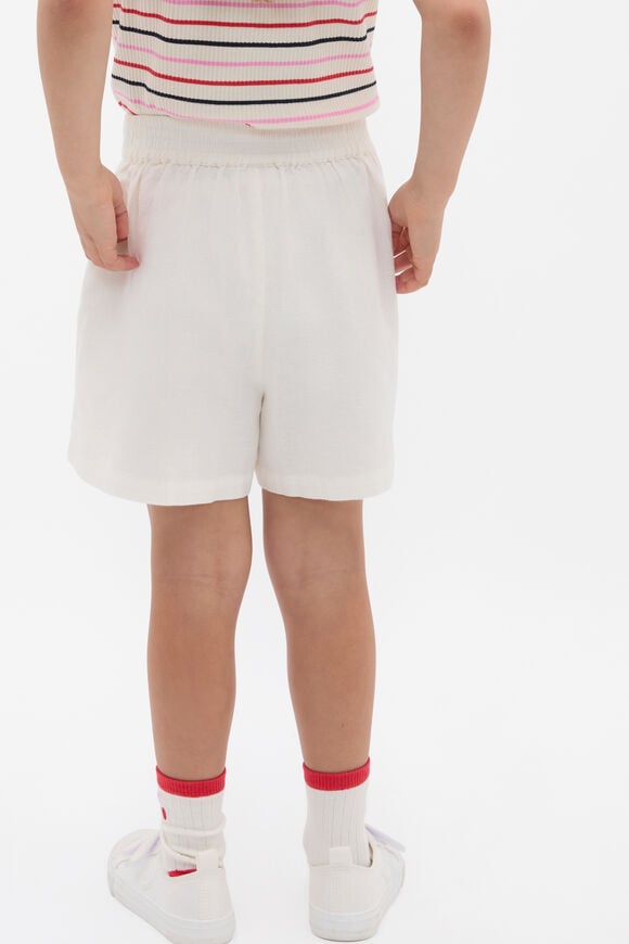 Flat Front Button Short  Vintage Cream  hi-res