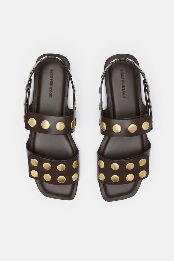 Pippa Studded Sandal  Chocolate  hi-res