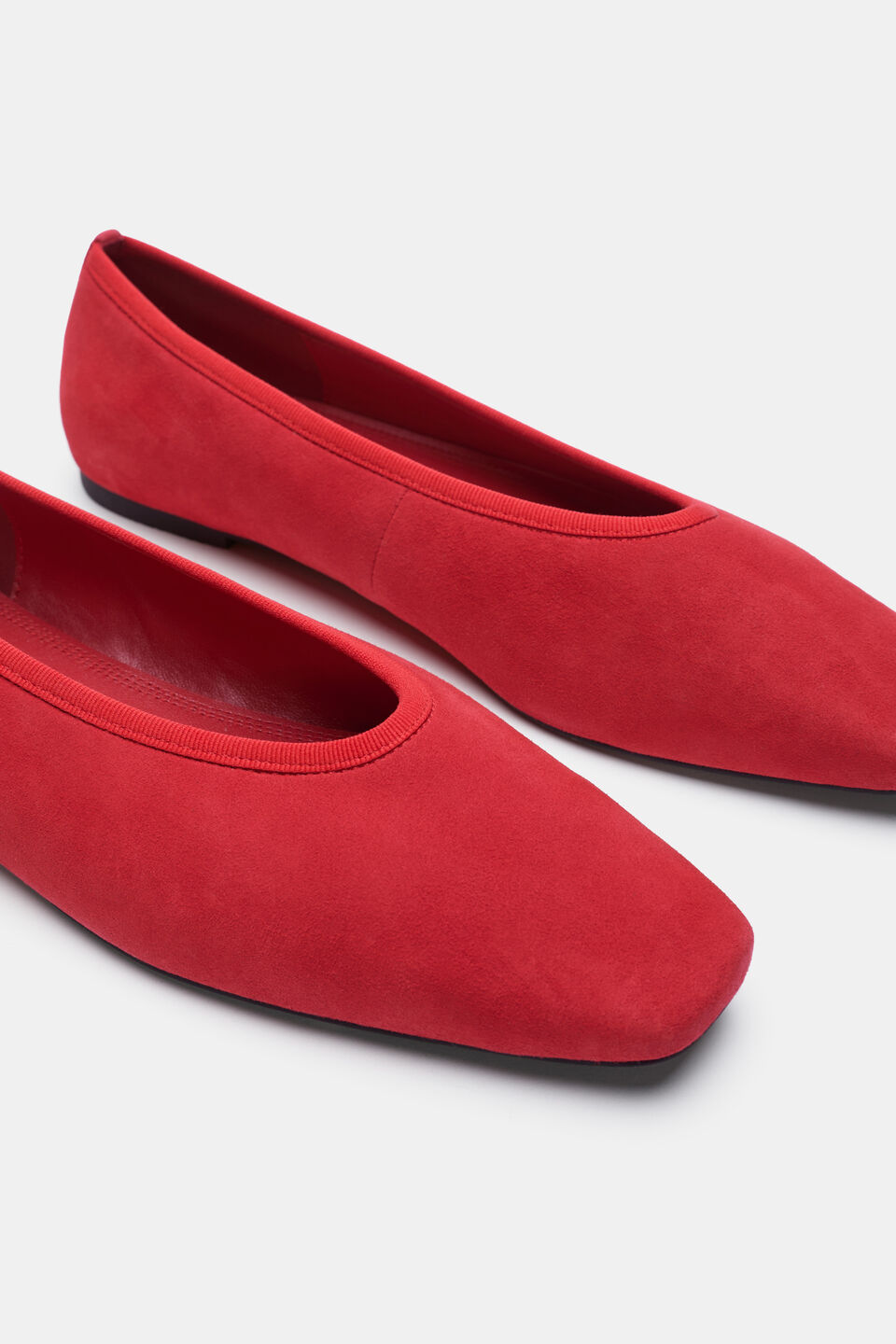 Jordan Square Toe Ballet  Poppy Suede