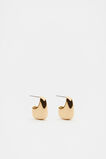 Sculptural Mini Earring  Gold  hi-res