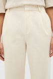Soft Denim Pleat Pant  Coconut Cream  hi-res