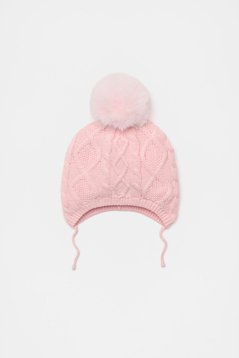 Mini Cable Beanie  Rose Petal
