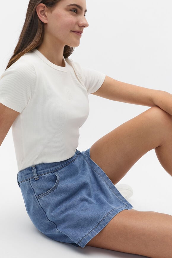 Core Logo Rib Tee  Canvas  hi-res