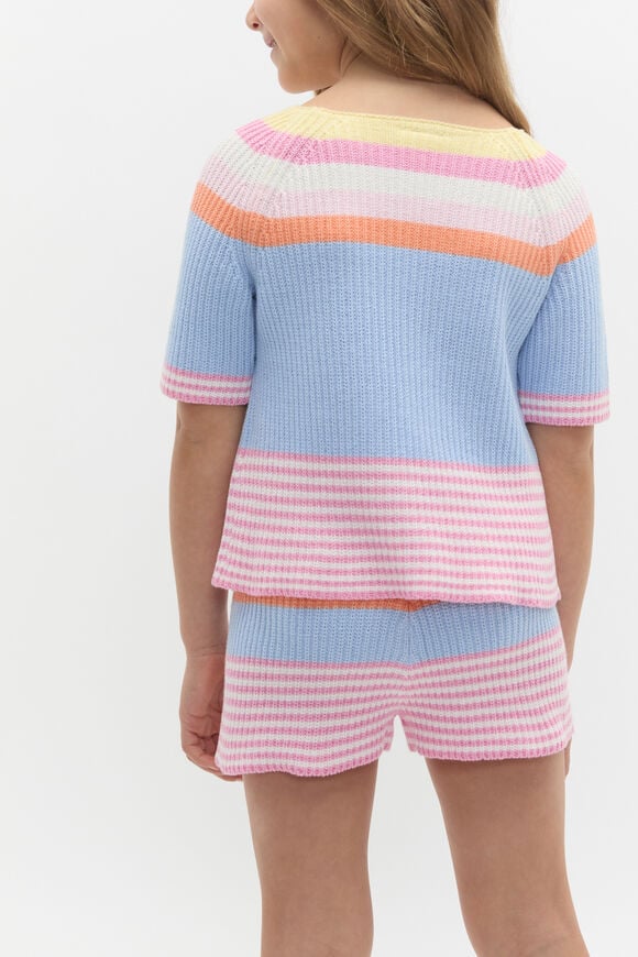 Stripe Knit Tee  Multi  hi-res