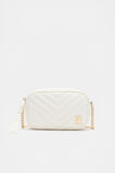 Quilted Logo Camera Bag  White  hi-res