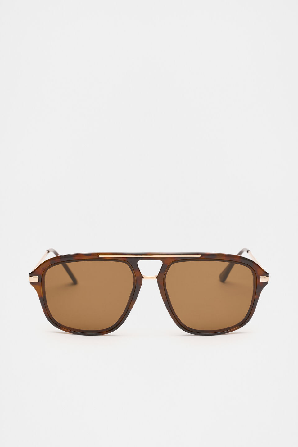 Amanda Aviator Sunglasses  Dark Tort