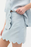 Linen Scallop Skirt  Bluebell  hi-res