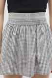 Elasticated Check Skirt  Grey Check  hi-res