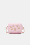 Tweed Coin Charm Bag  Candy Pink  hi-res