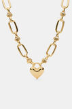Amour Heart Necklace  Gold  hi-res
