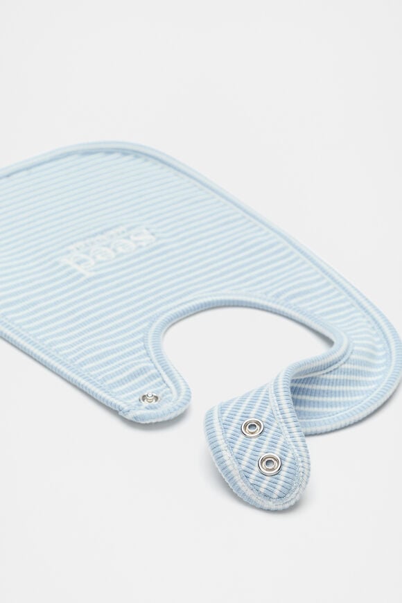 Core Rib Logo Bib  Blue Stripe  hi-res