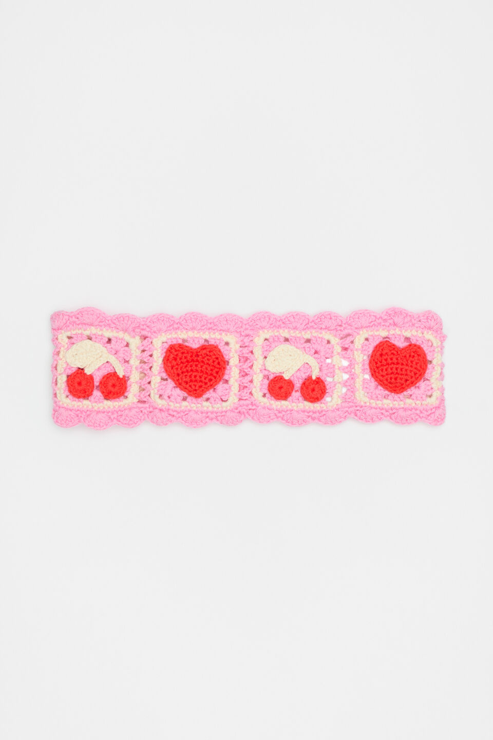 Crochet Headband  Candy Pink
