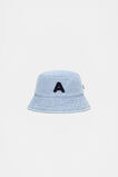 Blue Mini Initial Bucket Hat  A  hi-res