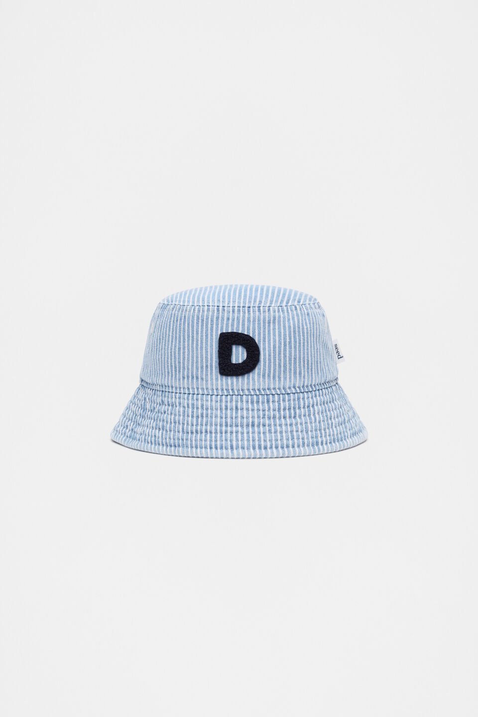 Blue Mini Initial Bucket Hat  D