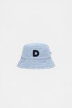 Blue Mini Initial Bucket Hat  D  hi-res