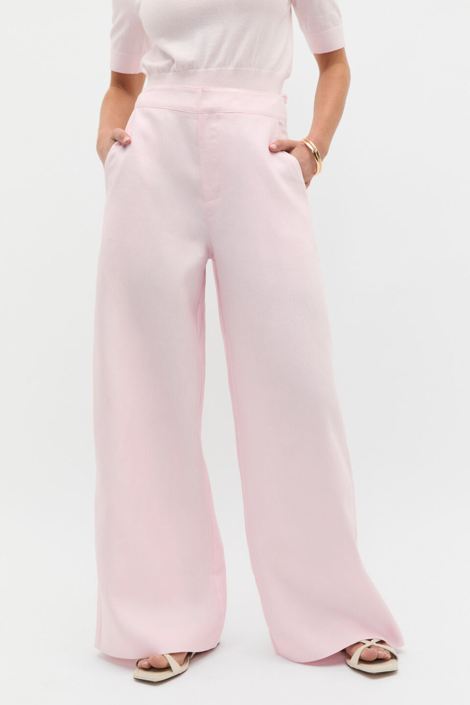 Tailored Linen Pant  Primrose