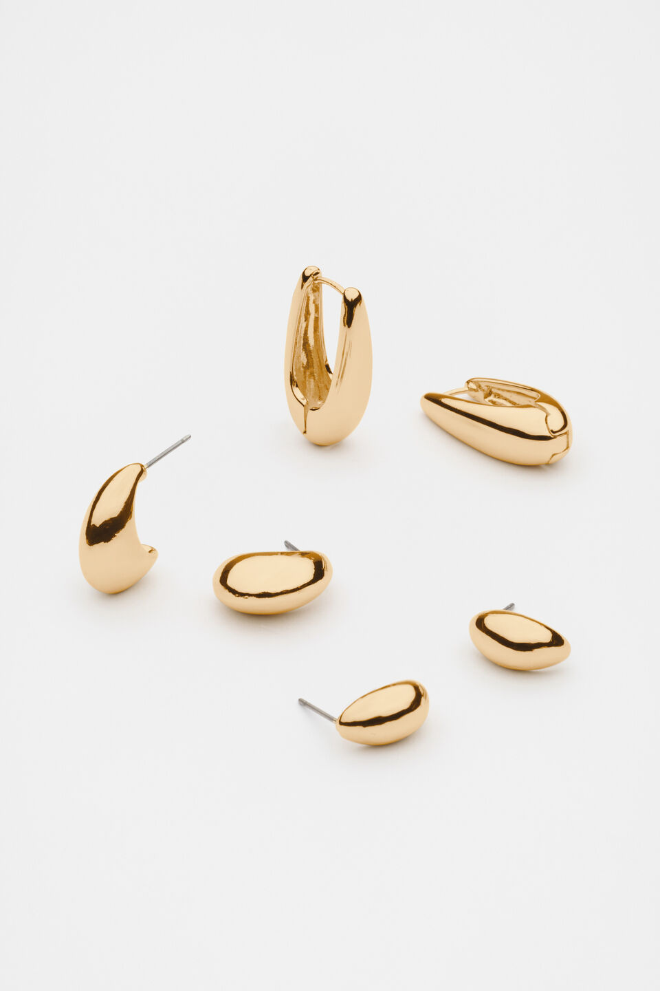 Teardrop Ear Pack  Gold