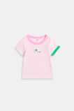Colourblock Rib Tee  Pink Lemonade  hi-res