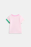 Colourblock Rib Tee  Pink Lemonade  hi-res