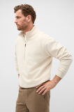 Half Zip Brushed Sweat  Pebble  hi-res