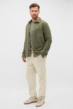 Cotton Pique Overshirt  Olive  hi-res