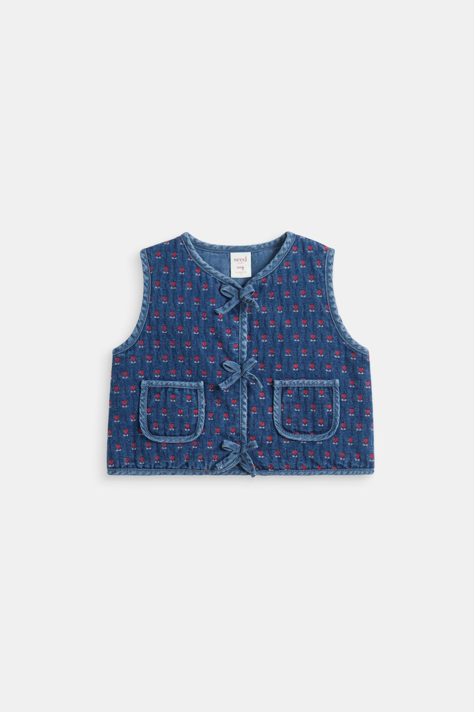 Tulip Denim Vest  Indigo