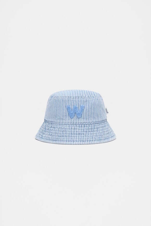 Blue Mini Initial Bucket Hat  W  hi-res