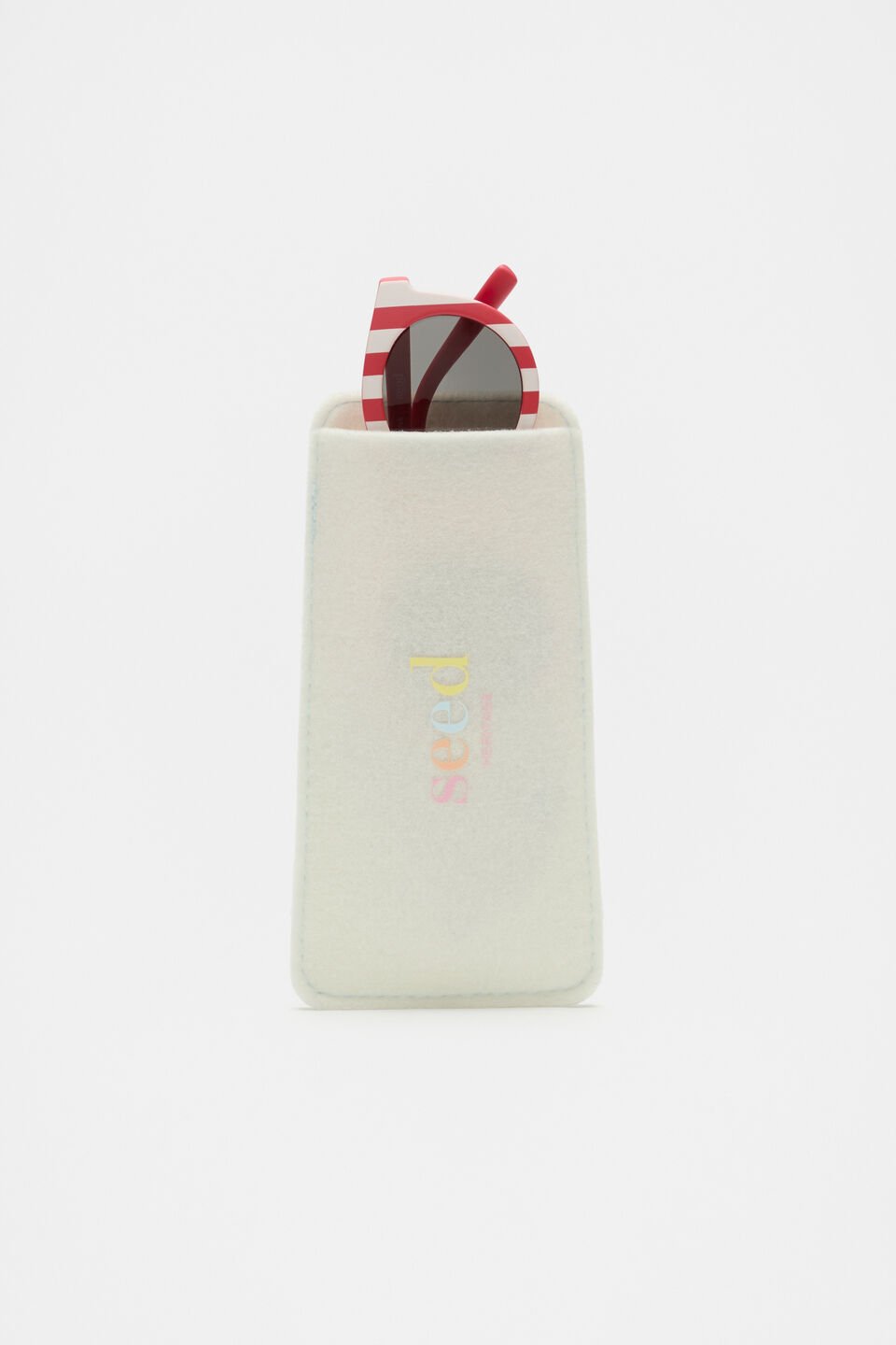 Child Stripe Sunglasses  Strawberry Red