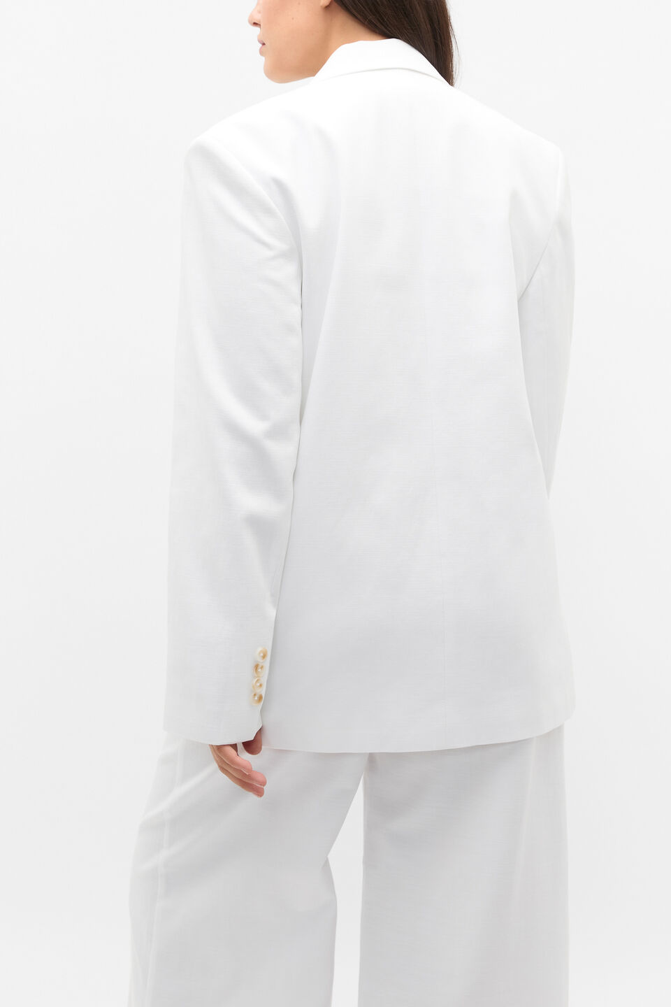 Single Breasted Blazer  Whisper White