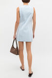 Denim Scallop Mini Dress  Cornflower Wash  hi-res