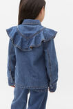 Ruffle Denim Shirt  Indigo  hi-res