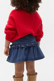 Ruffle Denim Skirt  Indigo  hi-res