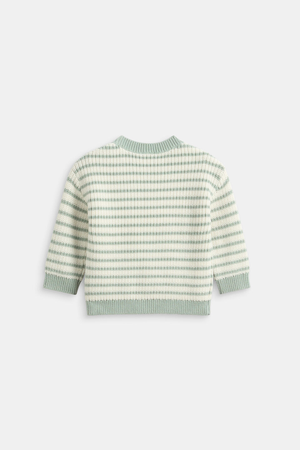 Logo Stripe Knit  Sage Stripe