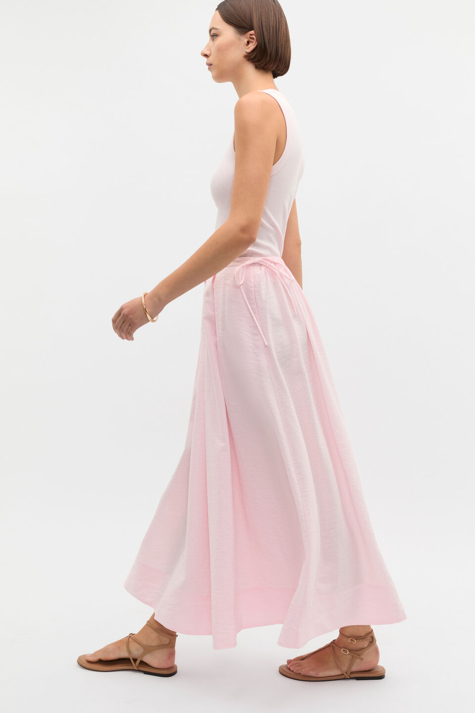 Core Australian Cotton Rib Tank  Primrose