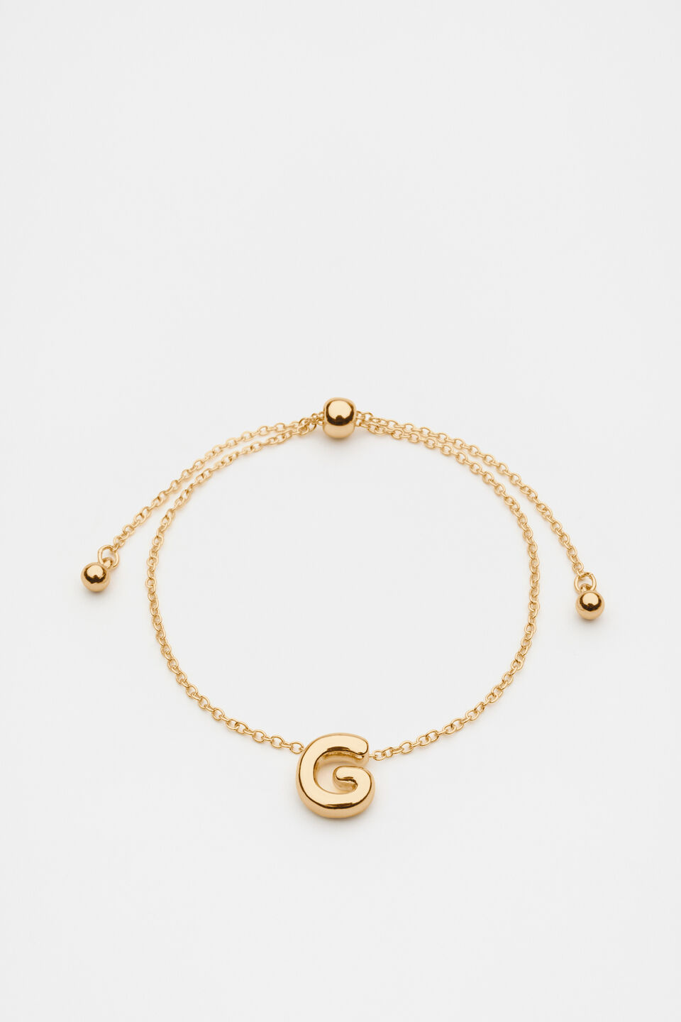 Bubble Letter Bracelet  G