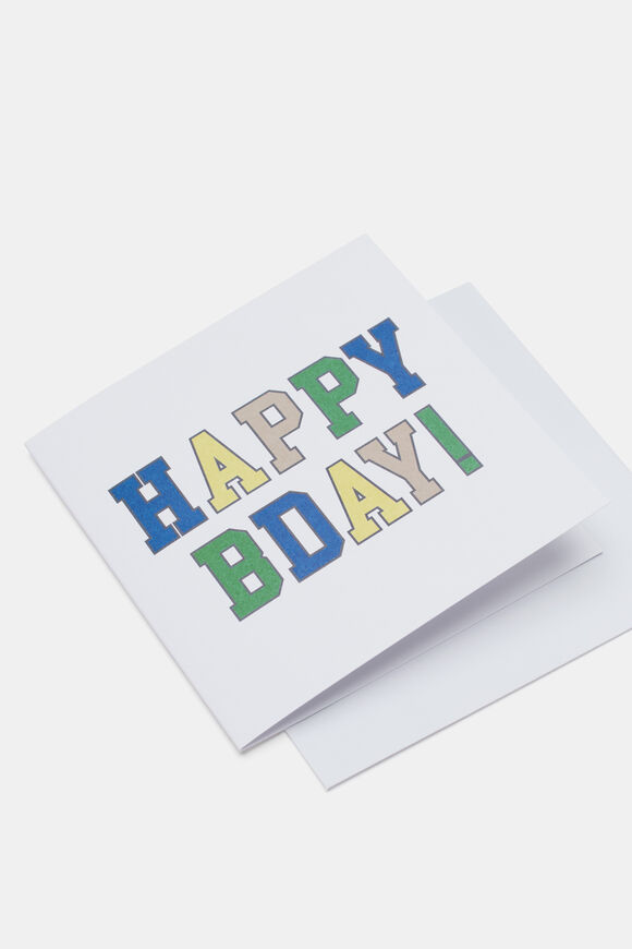 Happy B'day Varsity Card  Multi  hi-res