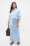 Satin Maxi Bias Skirt  Arctic Blue  hi-res