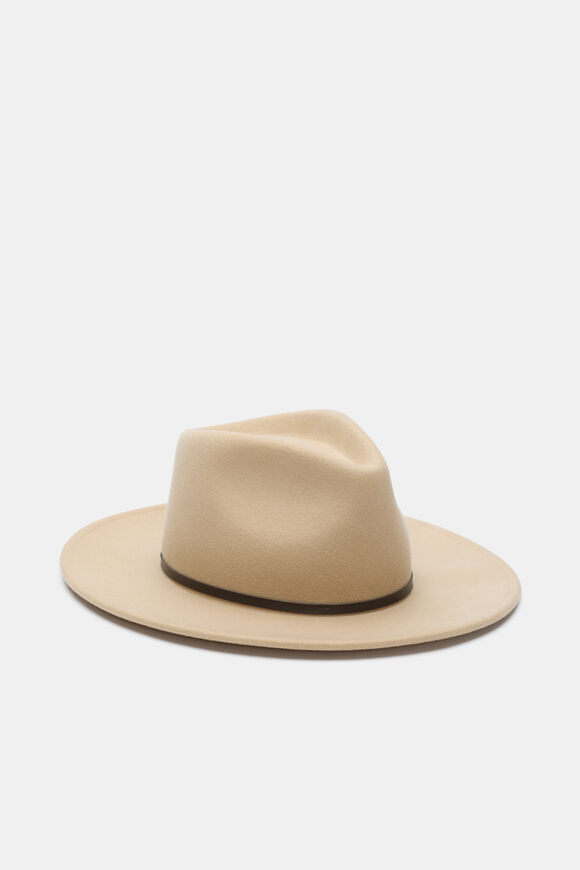 Wool Fedora  Light Sandstone  hi-res