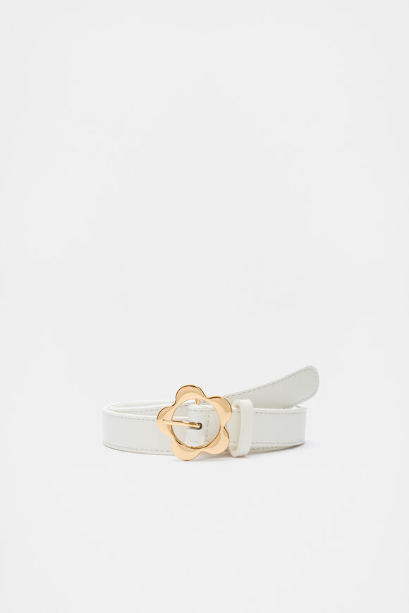 Flower Belt  White  hi-res