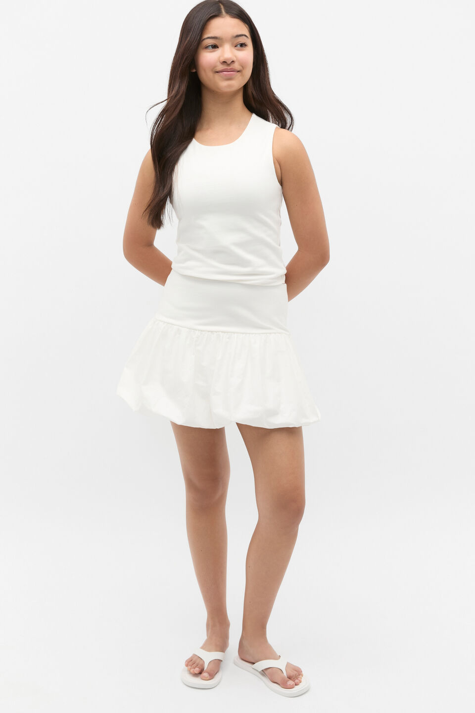 Spliced Bubble Skirt  Canvas