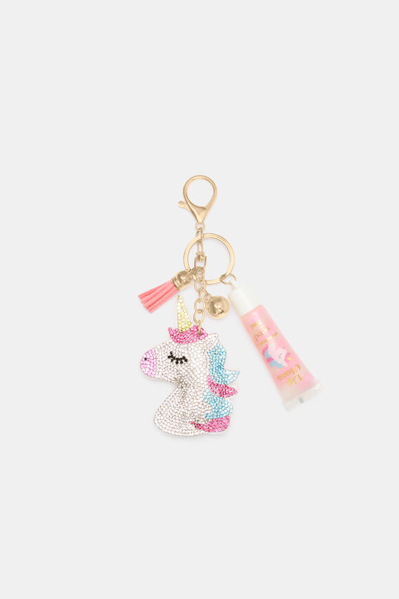 Lip Gloss Keyring  Unicorn  hi-res