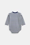 Core Stripe Rugby Bodysuit  French Navy  hi-res