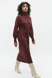 Tie Knit Midi Dress  Merlot  hi-res