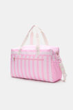 Stripe Weekender Bag  Pink Multi  hi-res