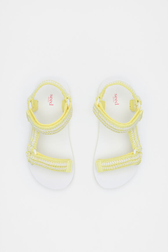 Crochet Stripe Trek  Lemongrass  hi-res