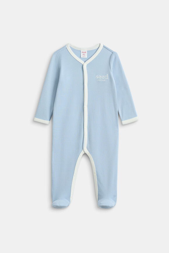 Logo Snap Jumpsuit  Powder Blue  hi-res