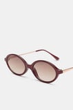 Sabrina Oval Sunglasses  Plum Red  hi-res