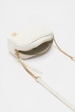 Quilted Logo Camera Bag  White  hi-res