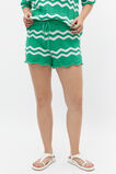 Crochet Tie Short  Deep Emerald  hi-res