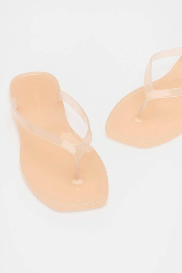 Elle Jelly Flip Flop  Nude  hi-res